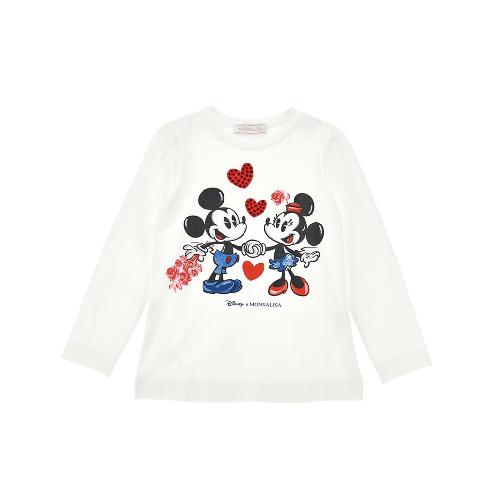 MONNALISA T-shirt bianca...