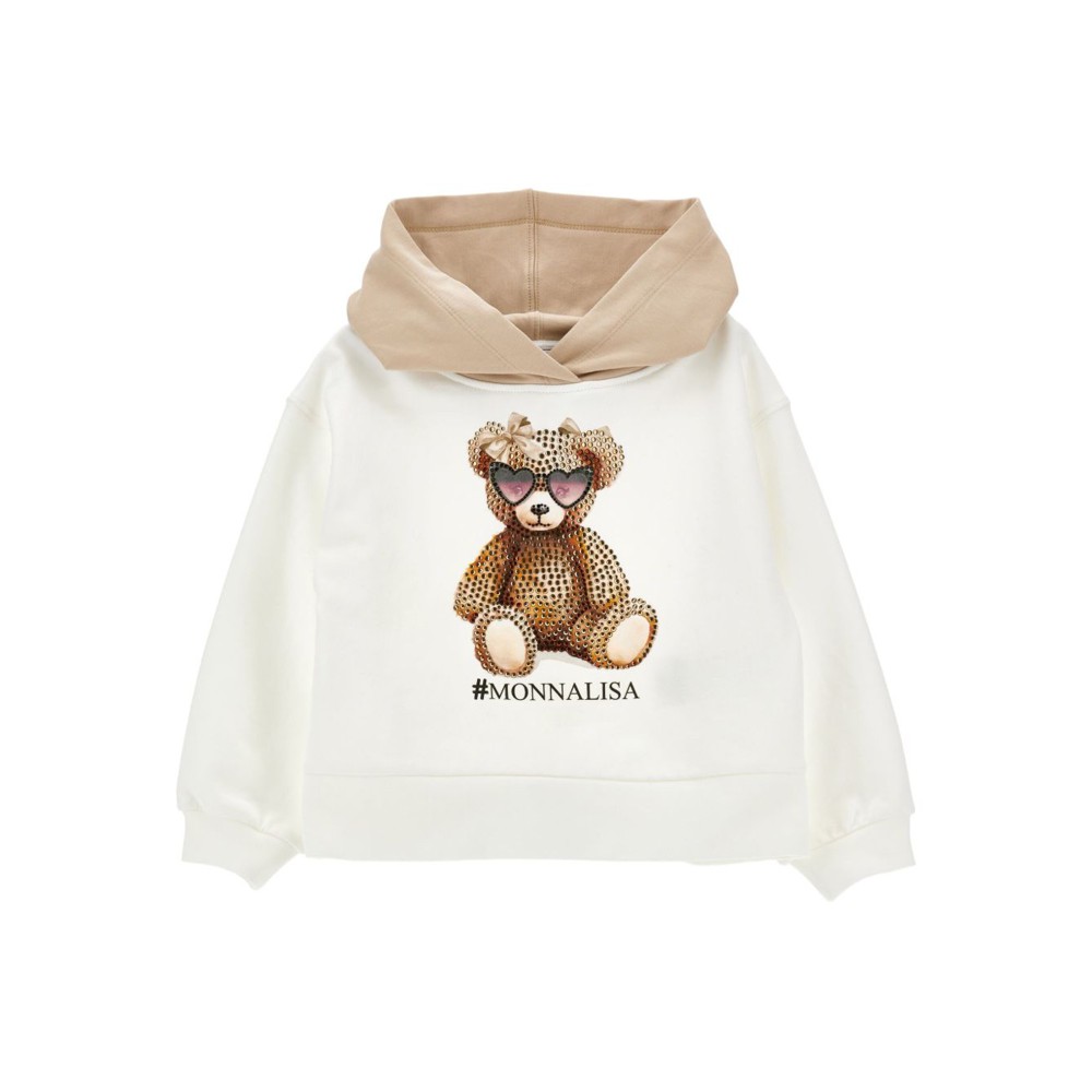 MONNALISA Felpa beige e...