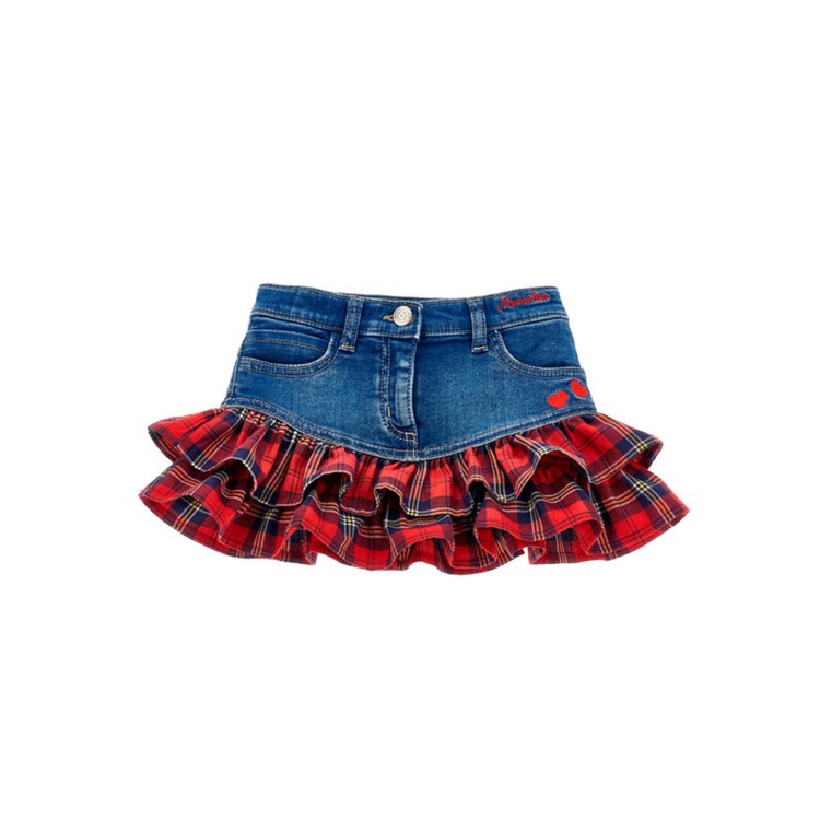 MONNALISA Minigonna con rouches cuori bambina