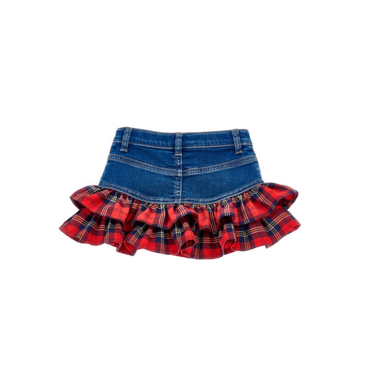 MONNALISA Minigonna con rouches cuori bambina