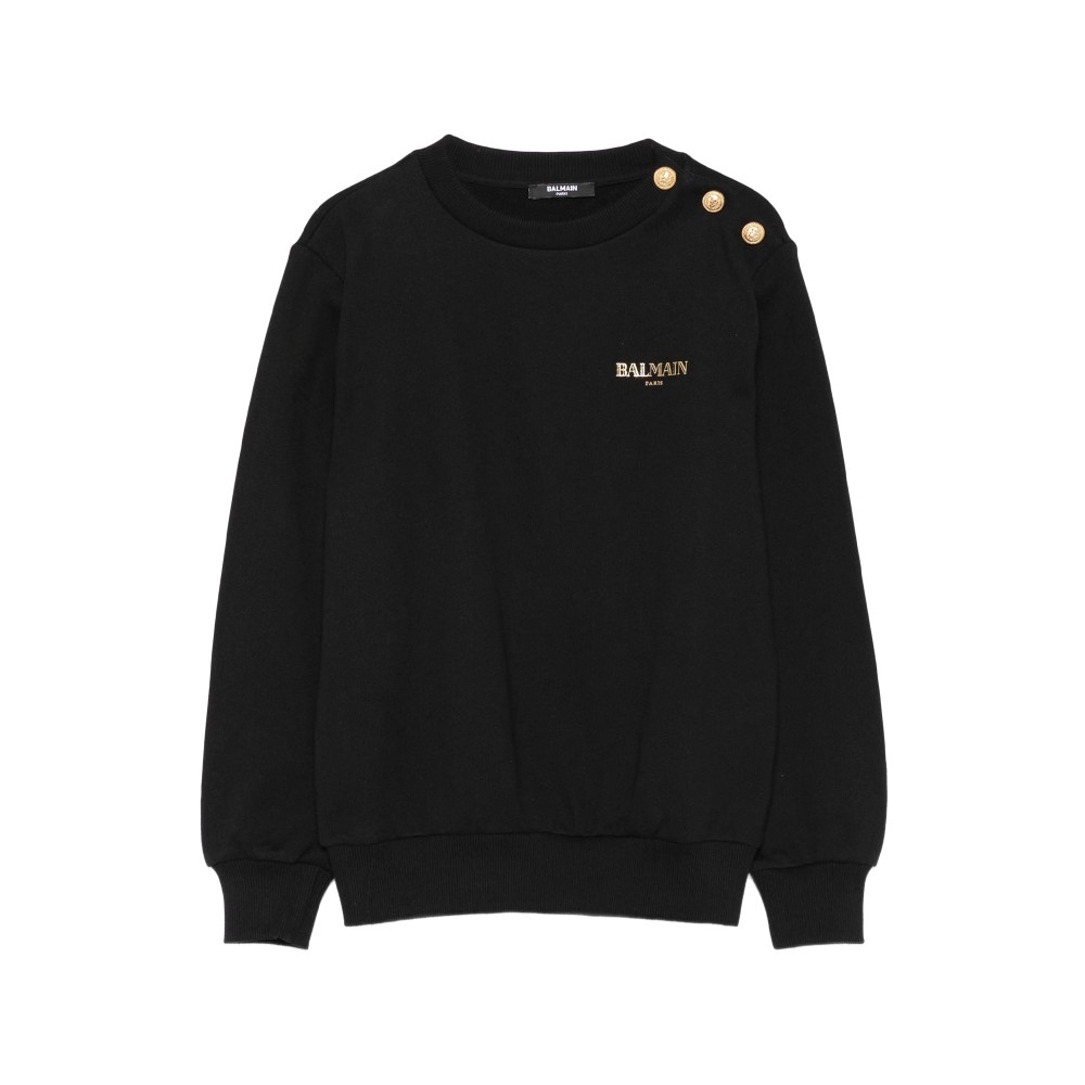 BALMAIN Felpa nera...