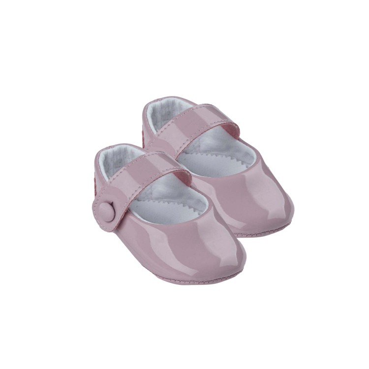 MARLU' Scarpine rosa laccate neonata
