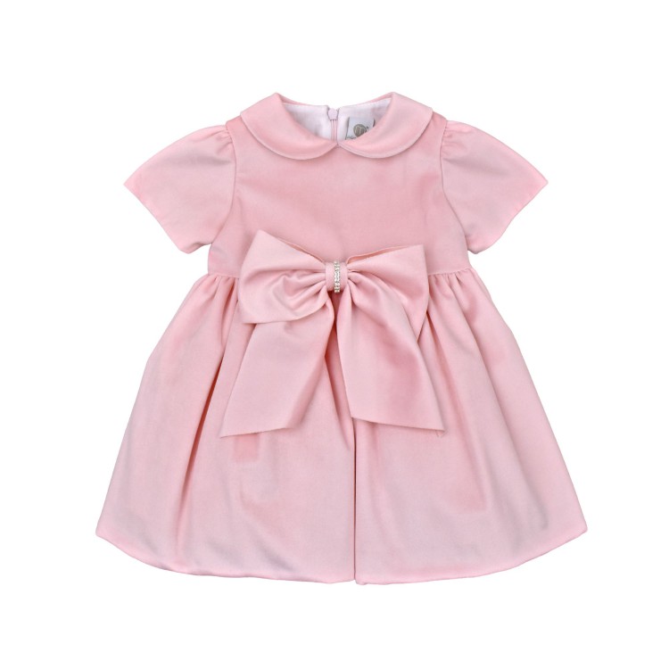 MARLU' Abitino rosa con fiocco neonata