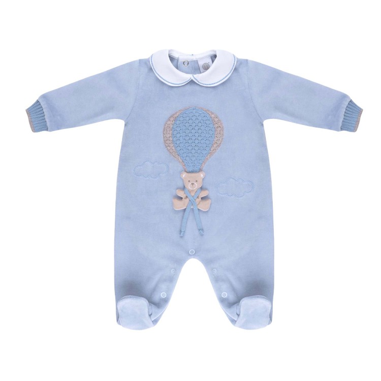 MARLU' Tutina celeste mongolfiera neonato