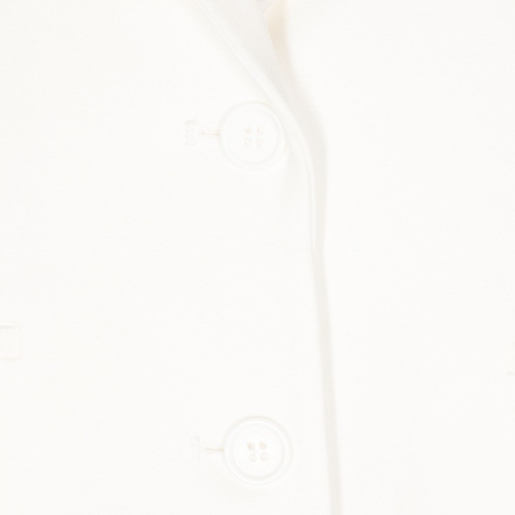 TWIN-SET Blazer bianco monopetto con cintura bambina