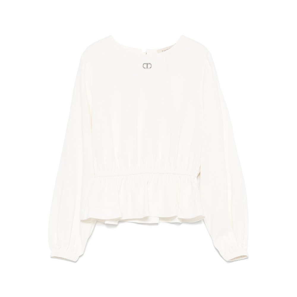 TWIN-SET Blusa bianca...