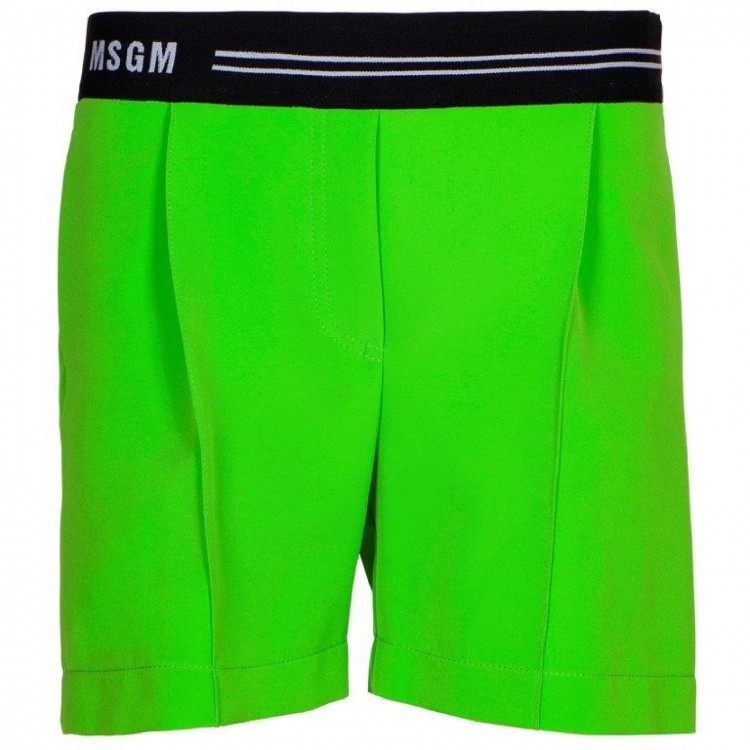 MSGM Pantaloncini verdi bambina