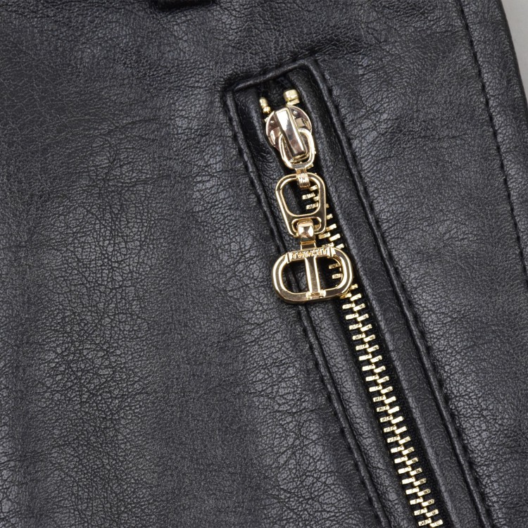 TWIN-SET Gonna nera spalmata bambina