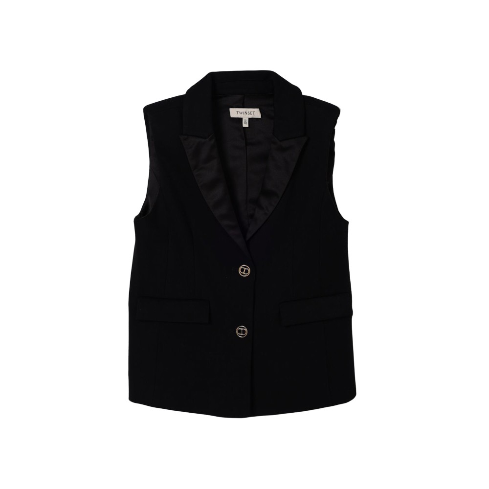 TWIN-SET Gilet nero...