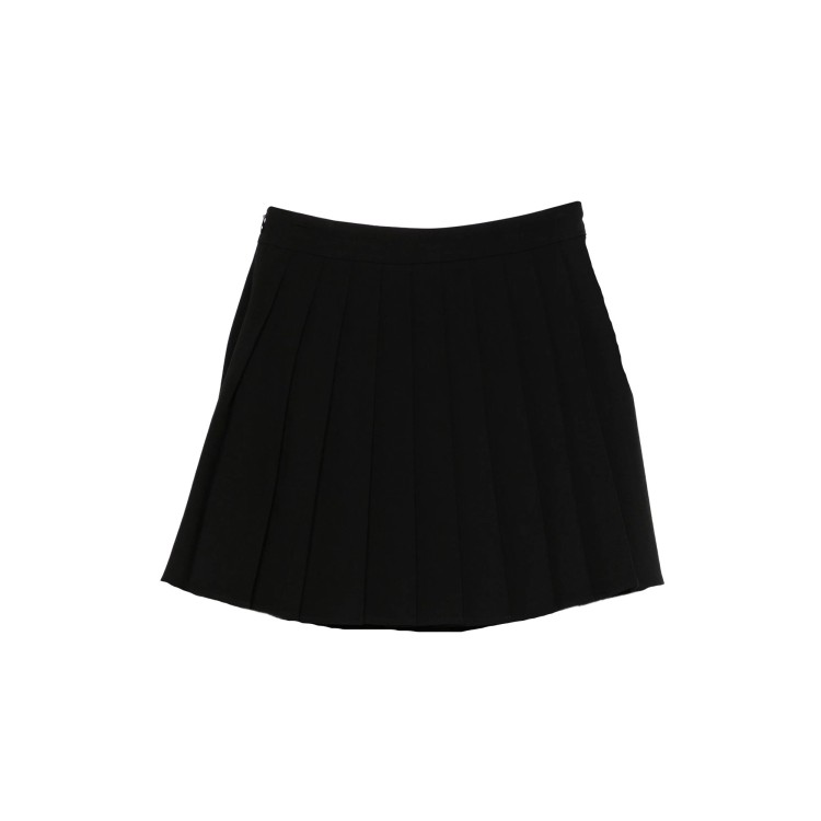 TWIN-SET Gonna nera in flanella bambina