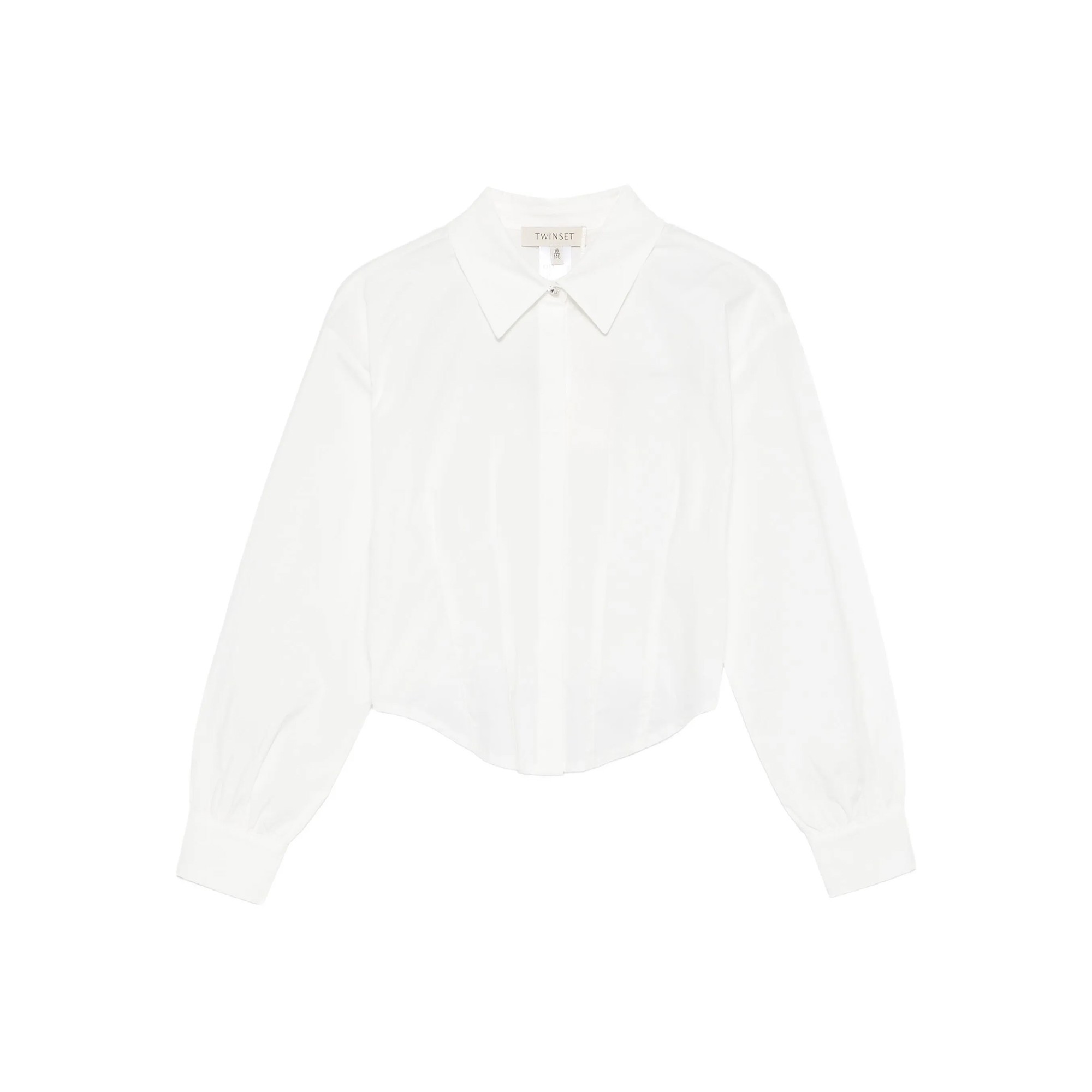 TWIN-SET Camicia bianca a maniche lunghe bambina