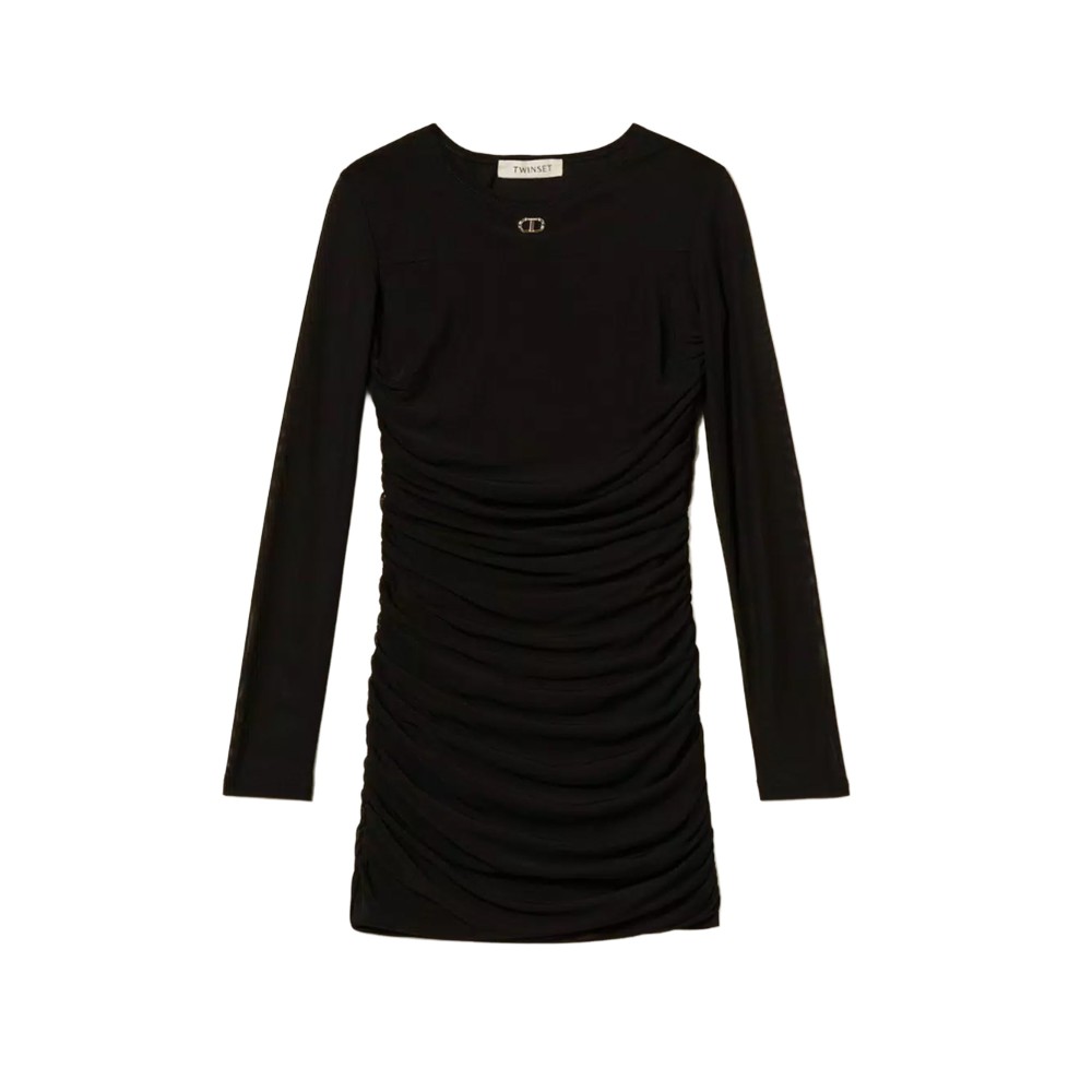 TWIN-SET Abito nero in...