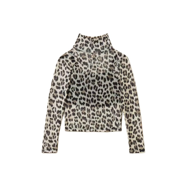 TWIN-SET Lupetto in tulle leopardato con top bambina