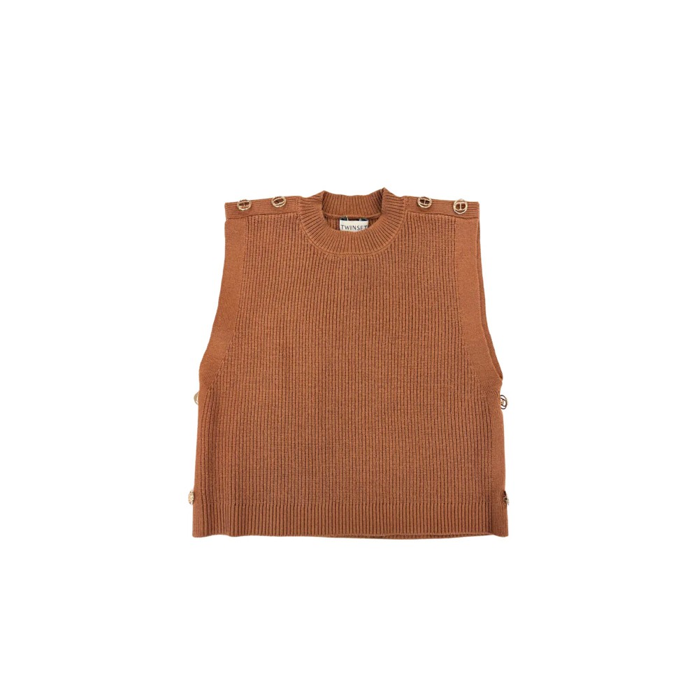 TWIN-SET Gilet in maglia...