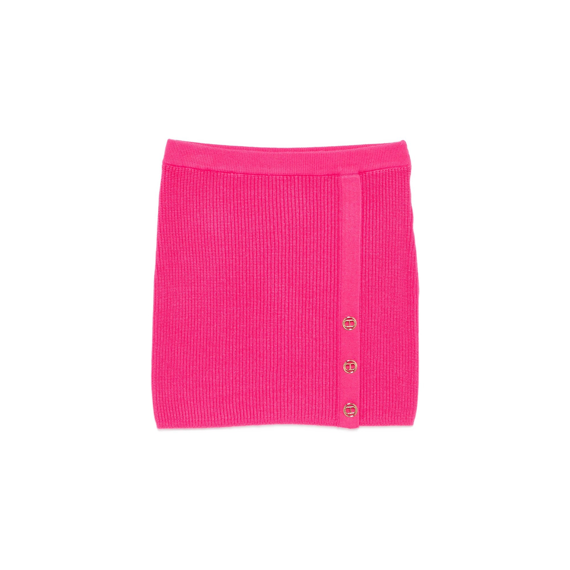 TWIN-SET Minigonna fucsia in maglia bambina