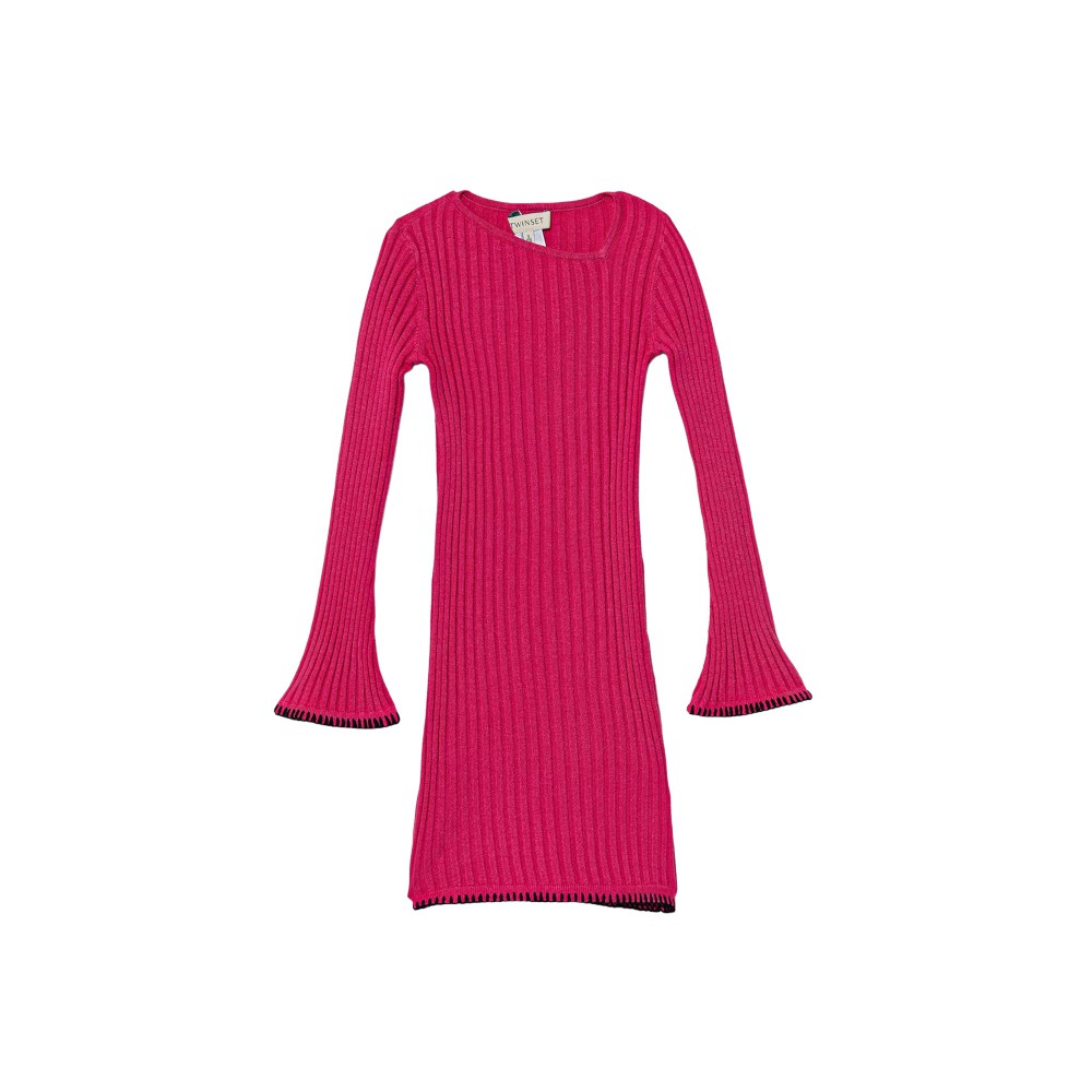 TWIN-SET Abito fucsia a...