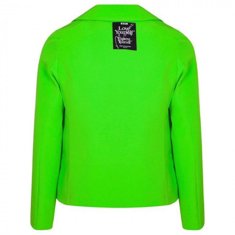 MSGM Blazer verde fluo bambina