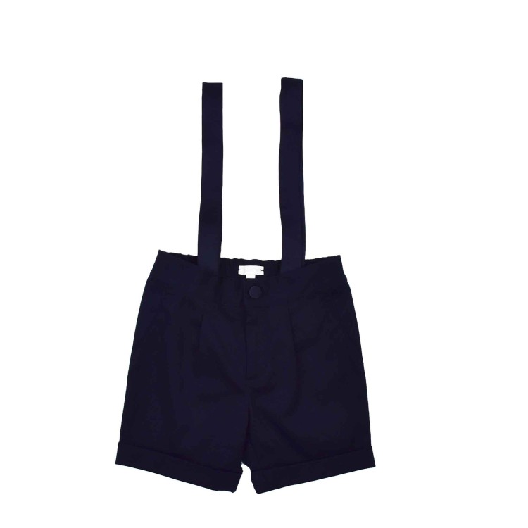 BABY A Completo blu navy con gilet e shorts neonato