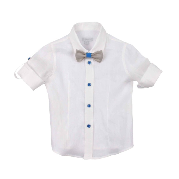 BABY A Completo con gilet in filo e pantaloni neonato