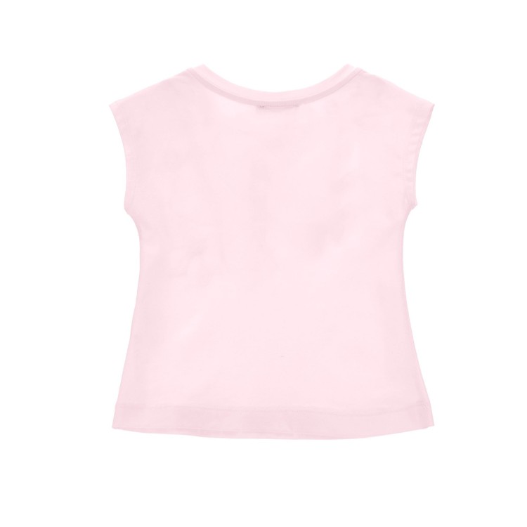 MONNALISA T-shirt rosa stampa floreale bambina