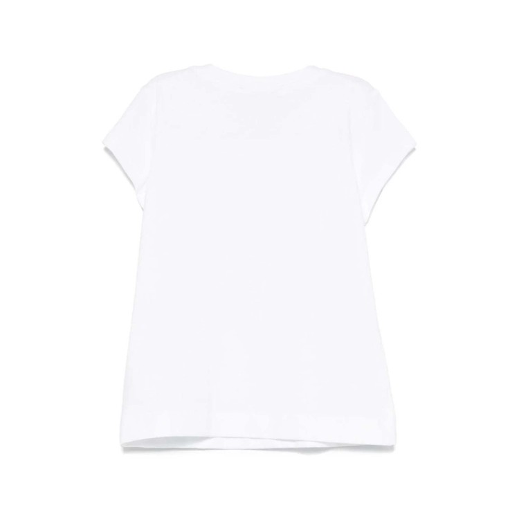 MONNALISA T-shirt bianca con stampa Alice bambina