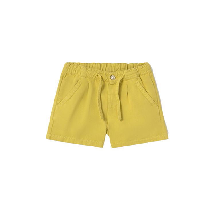 MAYORAL Shorts gialli in lino neonato