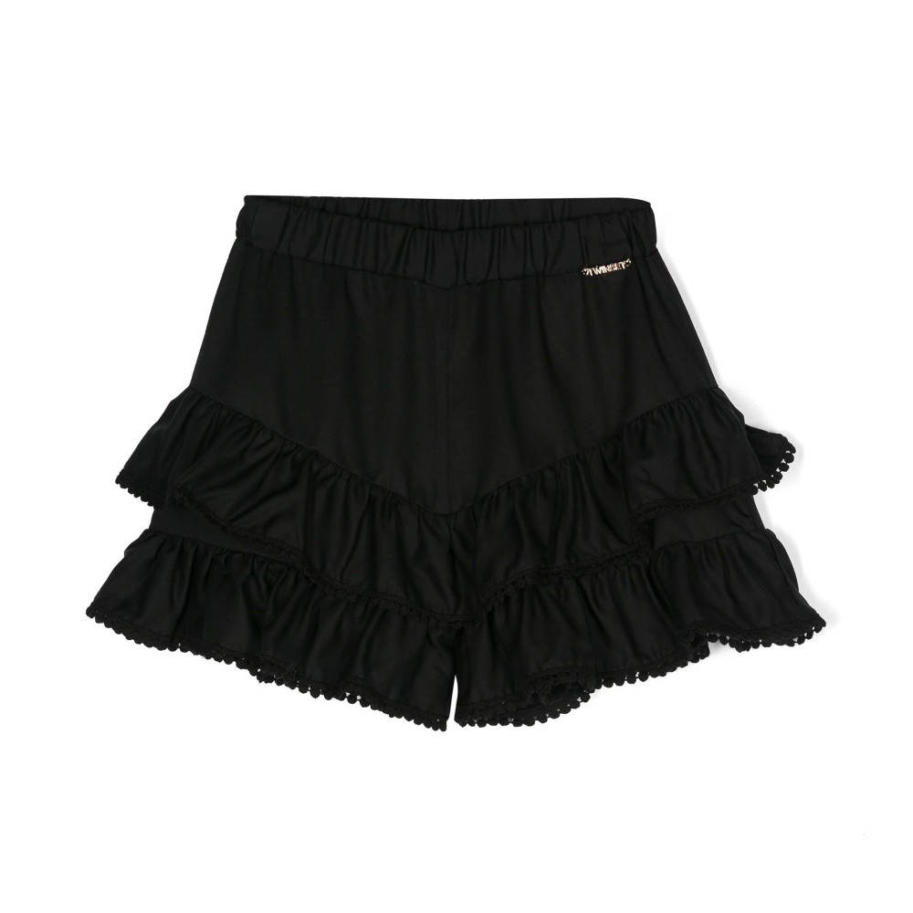 TWIN-SET Shorts neri a...