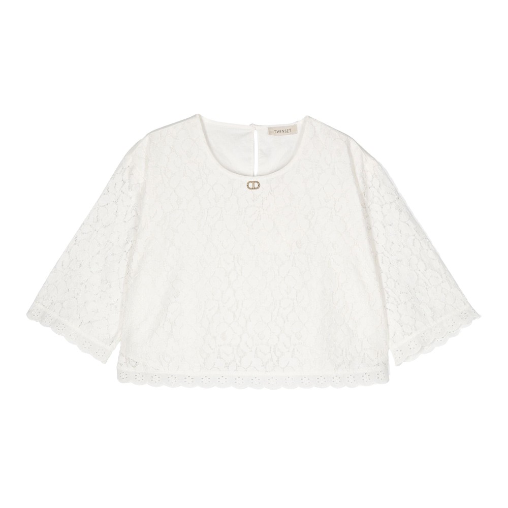 TWIN-SET Blusa in pizzo...