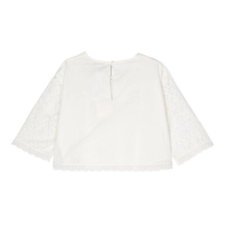 TWIN-SET Blusa in pizzo floreale bambina
