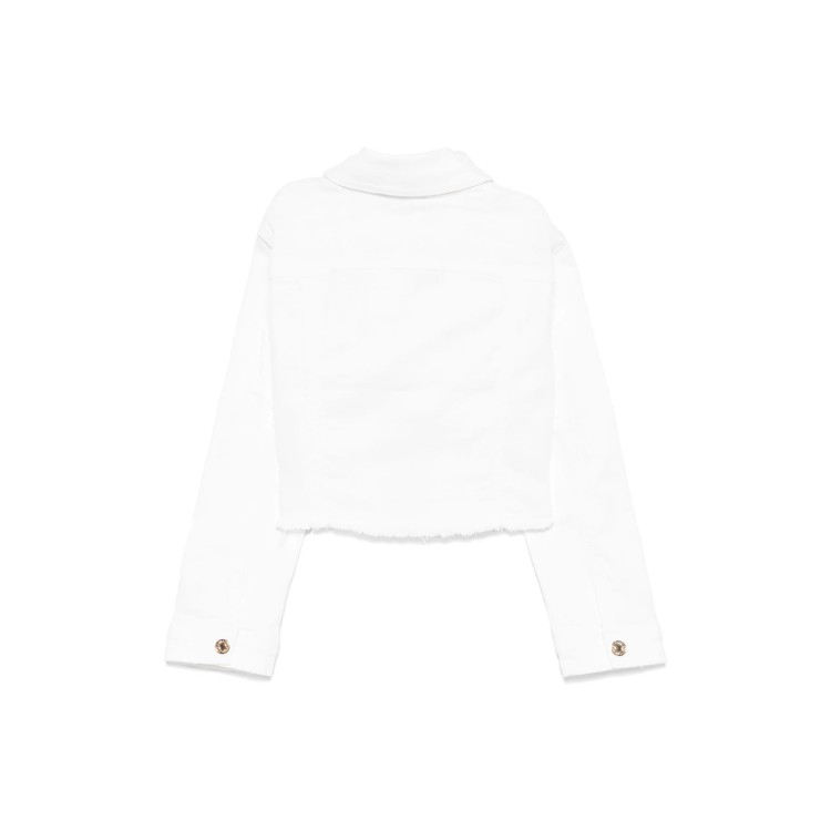 TWIN-SET Giacca bianca in denim bambina