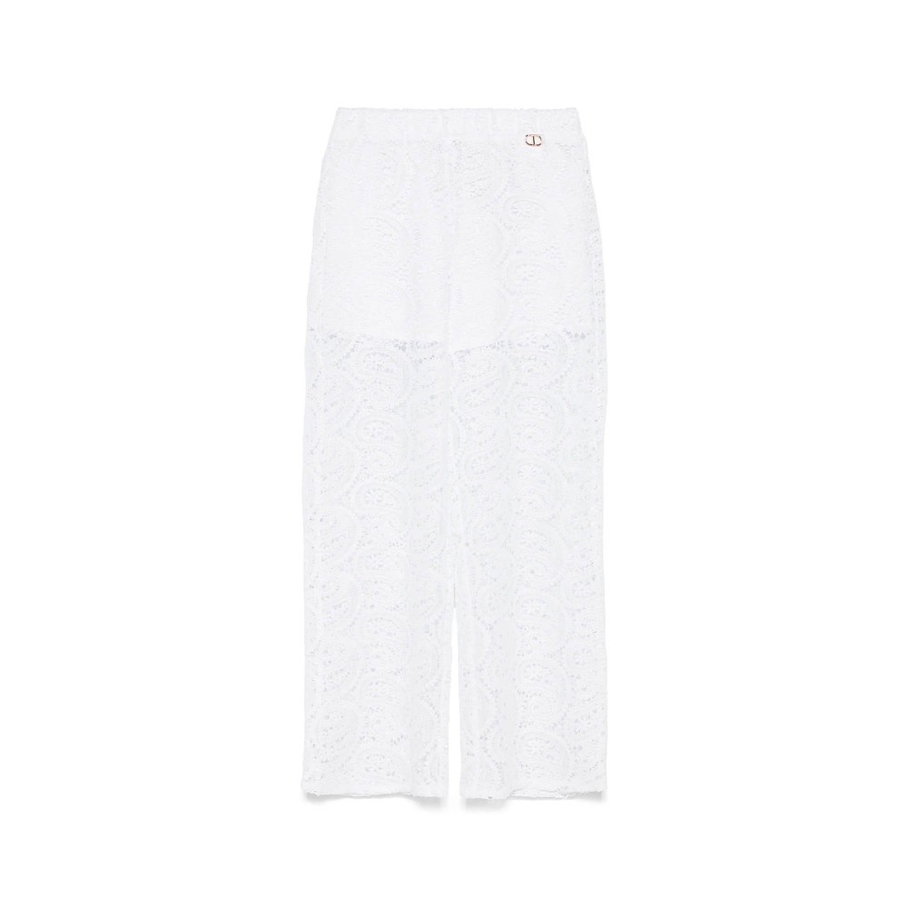 TWIN-SET Pantaloni bianchi...
