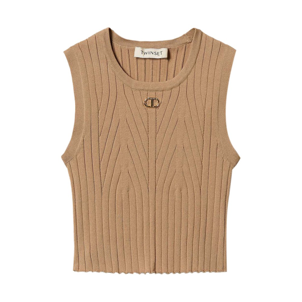 TWIN-SET Top sabbia...