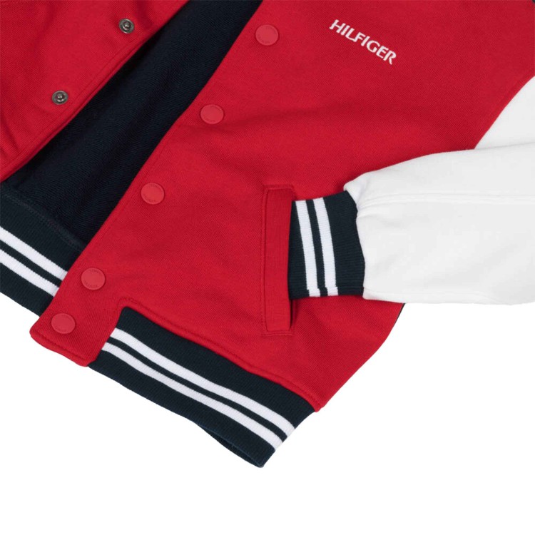 TOMMY HILFIGER Bomber rosso con logo bambino