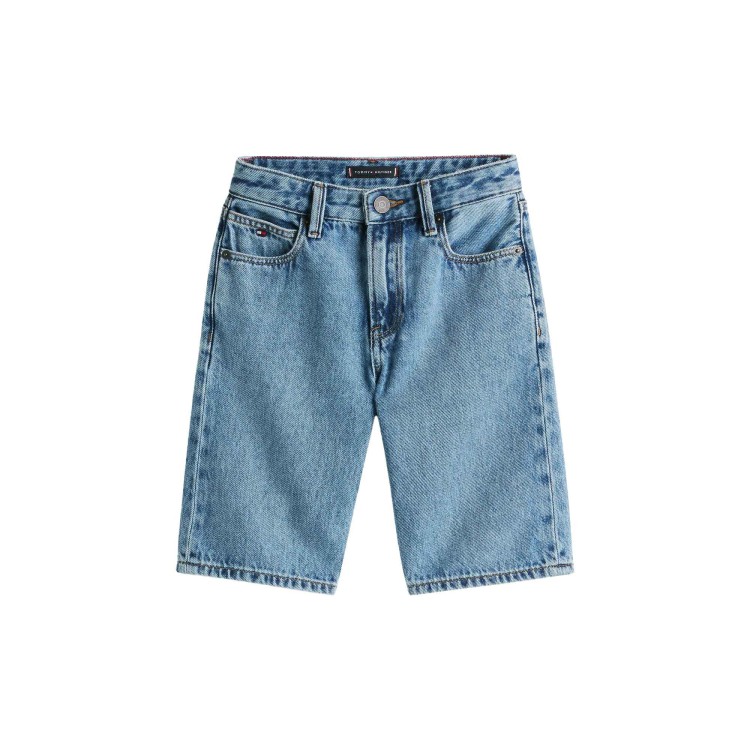 TOMMY HILFIGER Shorts in denim fit regular bambino