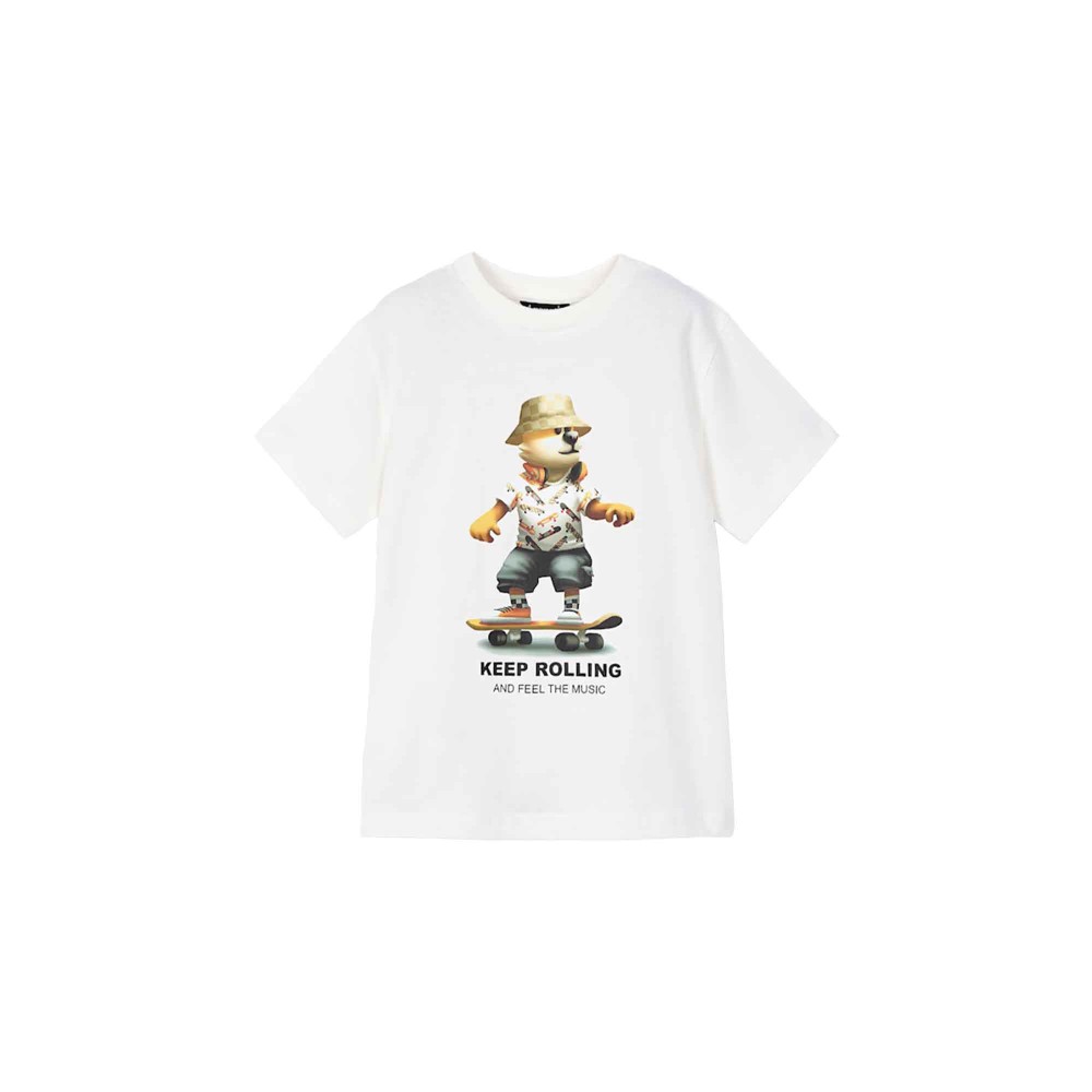 MAYORAL T-shirt bianca con...