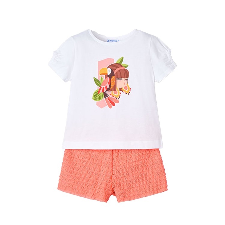 MAYORAL Set 2 pezzi stampato bambina