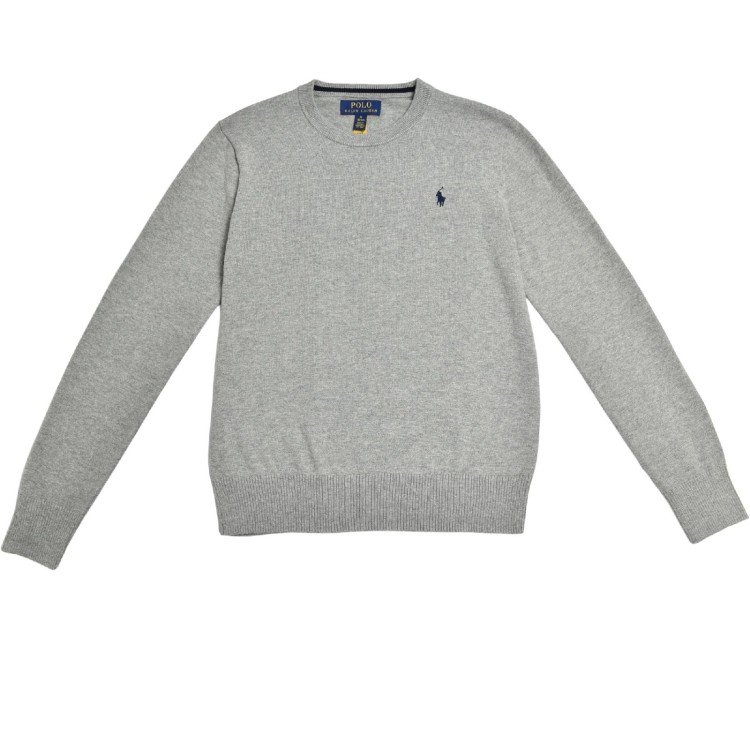 RALPH LAUREN Maglioncino grigio bambino