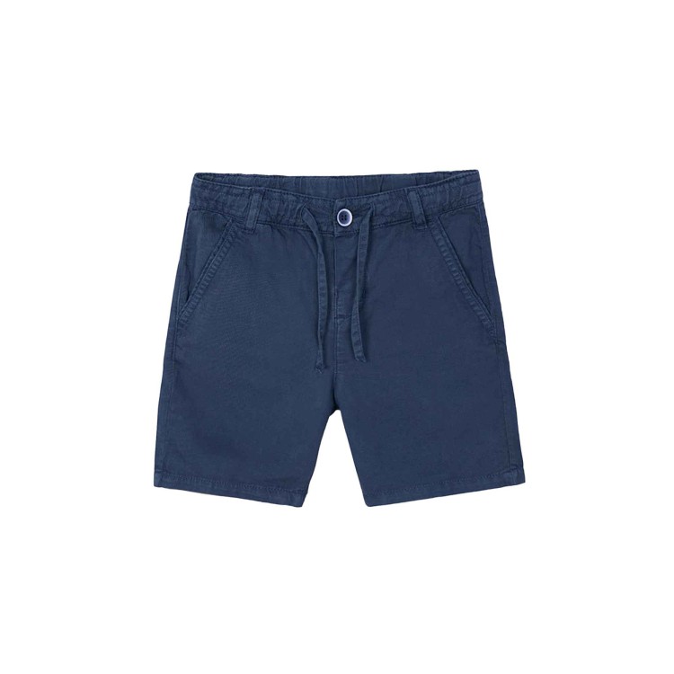 MAYORAL Bermuda in lino blu navy bambino