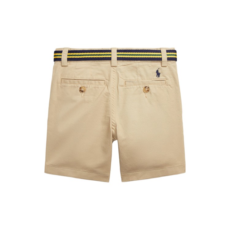 RALPH LAUREN Shorts khaki in cotone bambino