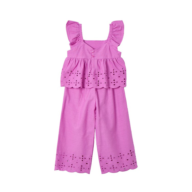 MAYORAL Completo porpora traforato bambina