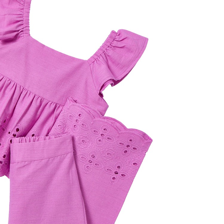 MAYORAL Completo porpora traforato bambina