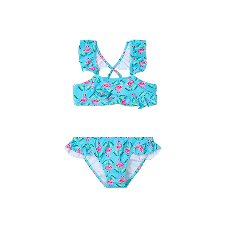 MAYORAL Costume due pezzi turchese stampato bambina