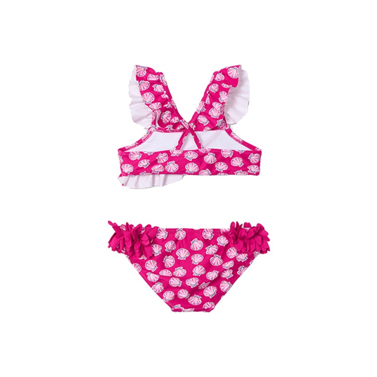 MAYORAL Costume due pezzi fucsia stampato bambina