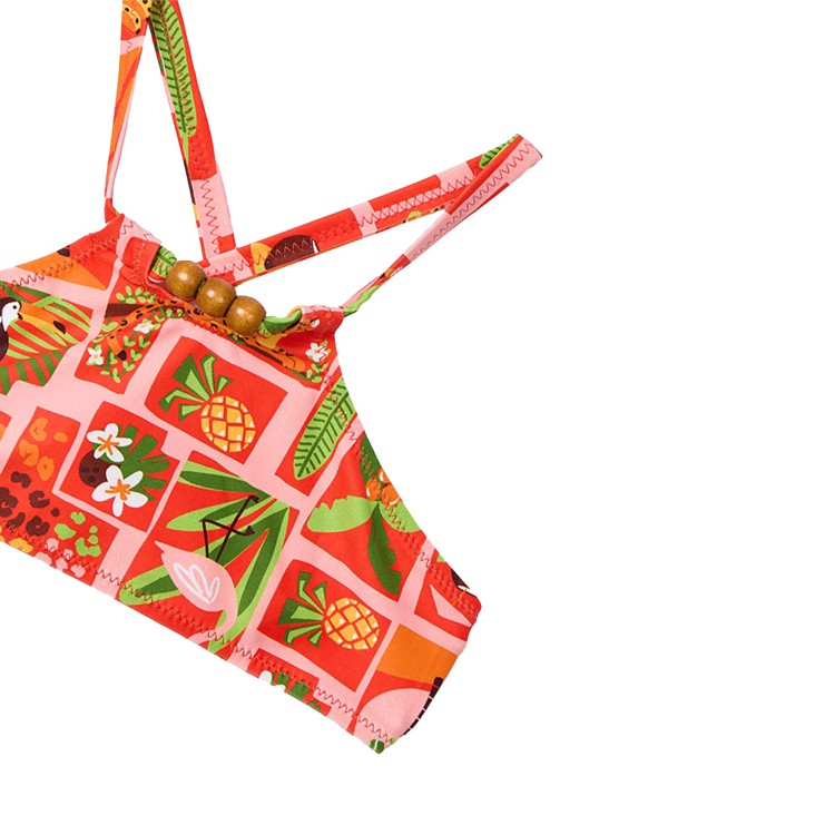 MAYORAL Costume due pezzi arancione con perline bambina