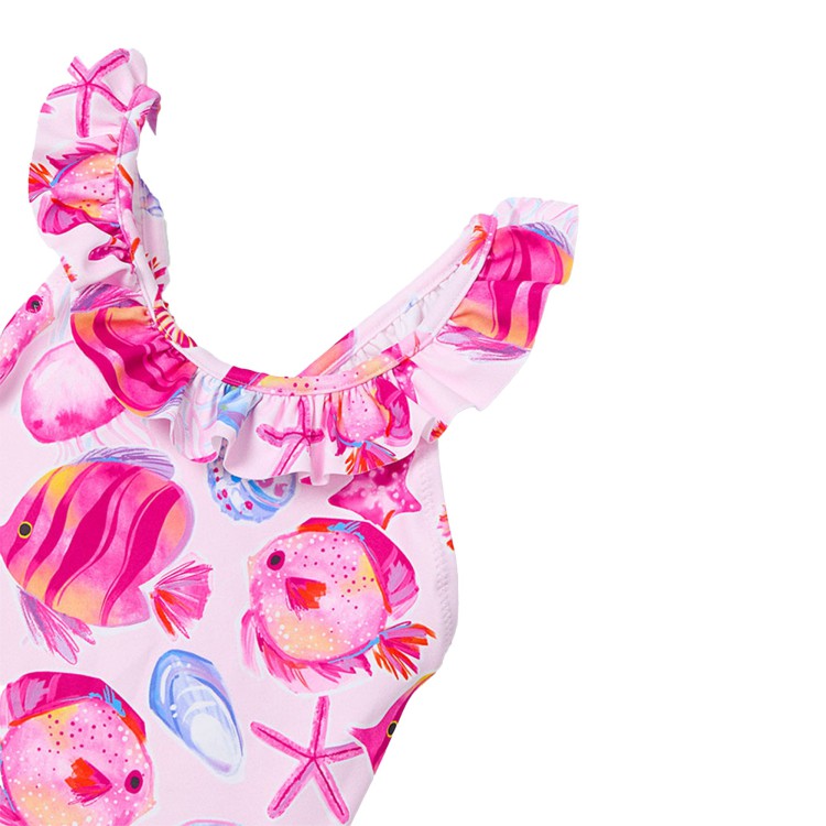 MAYORAL Costume intero rosa stampato bambina