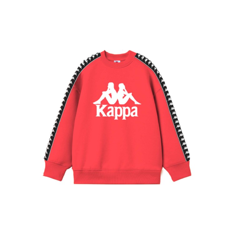 KAPPA Felpa modello girocollo rossa bambino