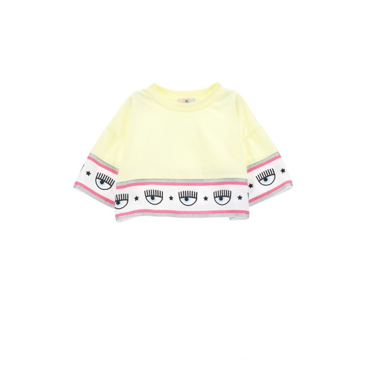 CHIARA FERRAGNI T-shirt gialla bambina