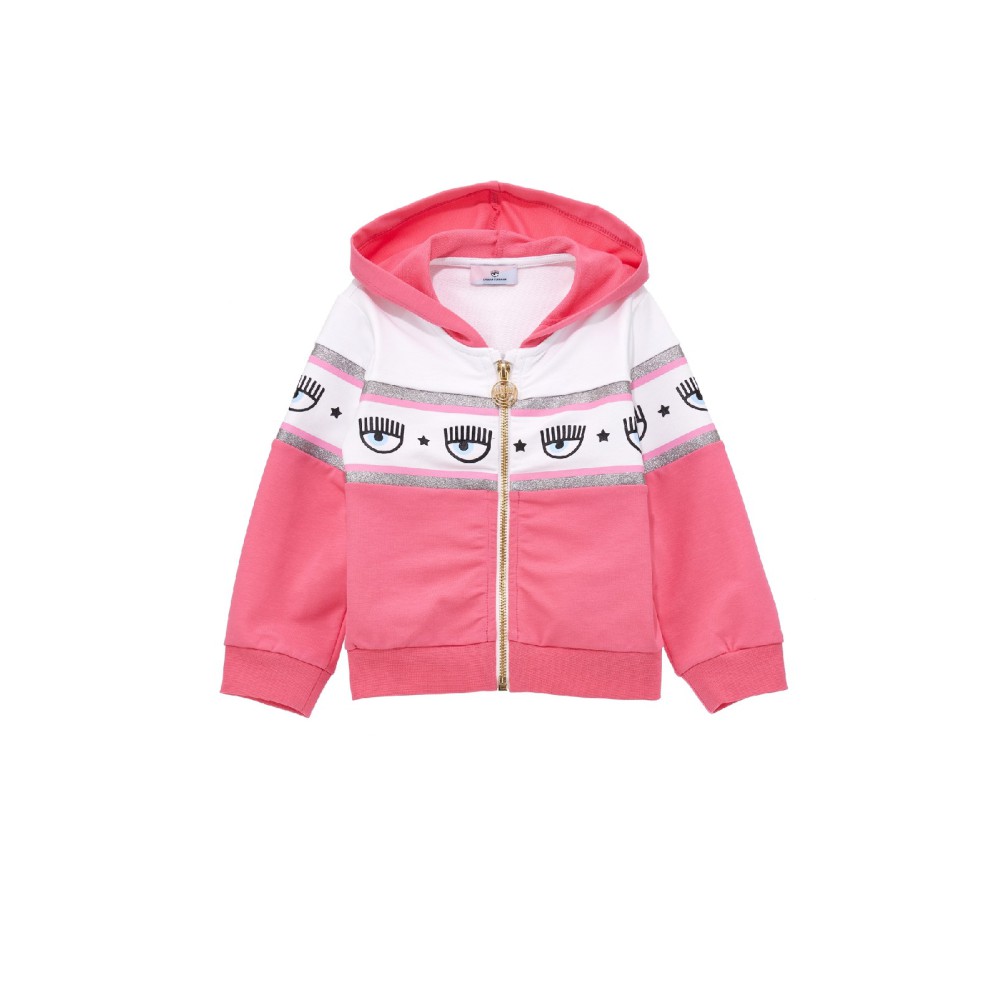 CHIARA FERRAGNI Felpa rosa...