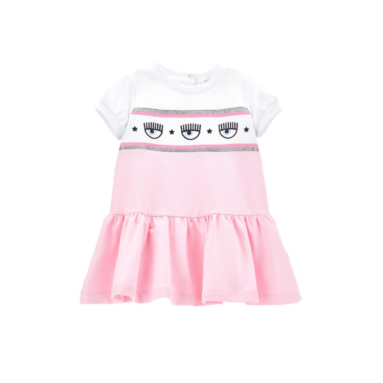 CHIARA FERRAGNI ABITO MAXILOGOMANIA FELPA.Rosa FairyTale