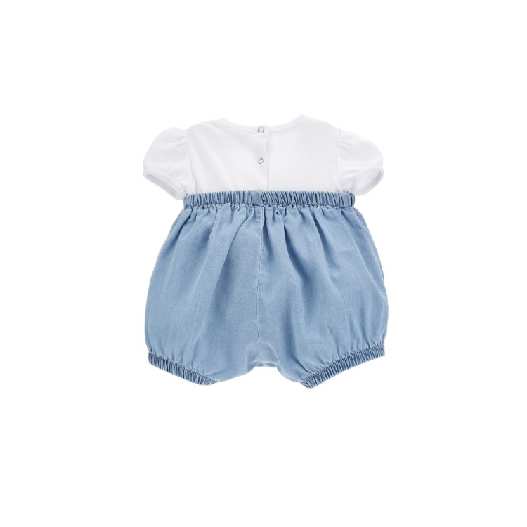 CHIARA FERRAGNI PAGLIACCETTO A SALOPETTE.Blu Stone Denim